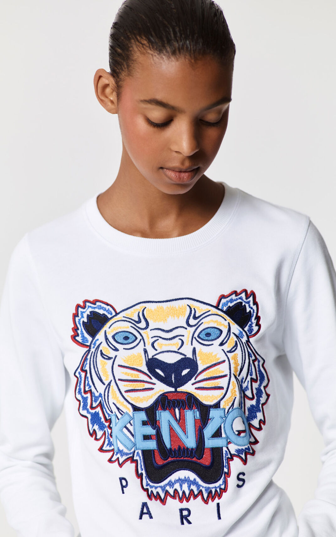 Sudadera Kenzo Tiger Mujer Blancas - SKU.0167211